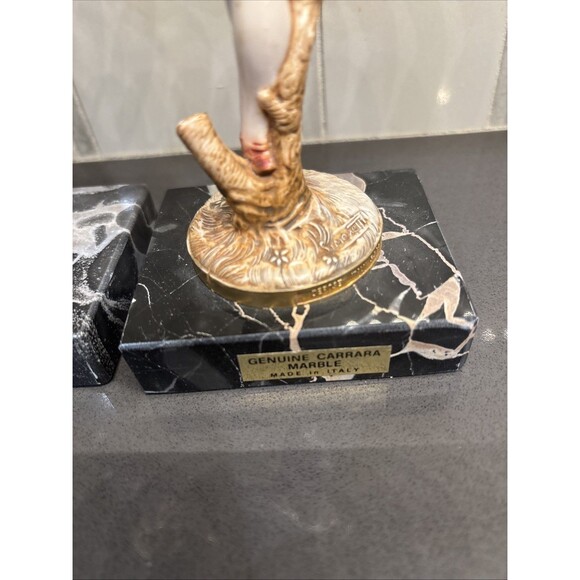 TWO Vintage Simonetti Depose Italy Ballerina Figurines #351 & 352 Carrara Marble - Picture 7 of 15